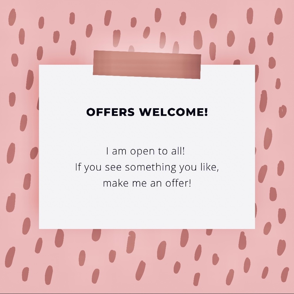 Offers accepted here!